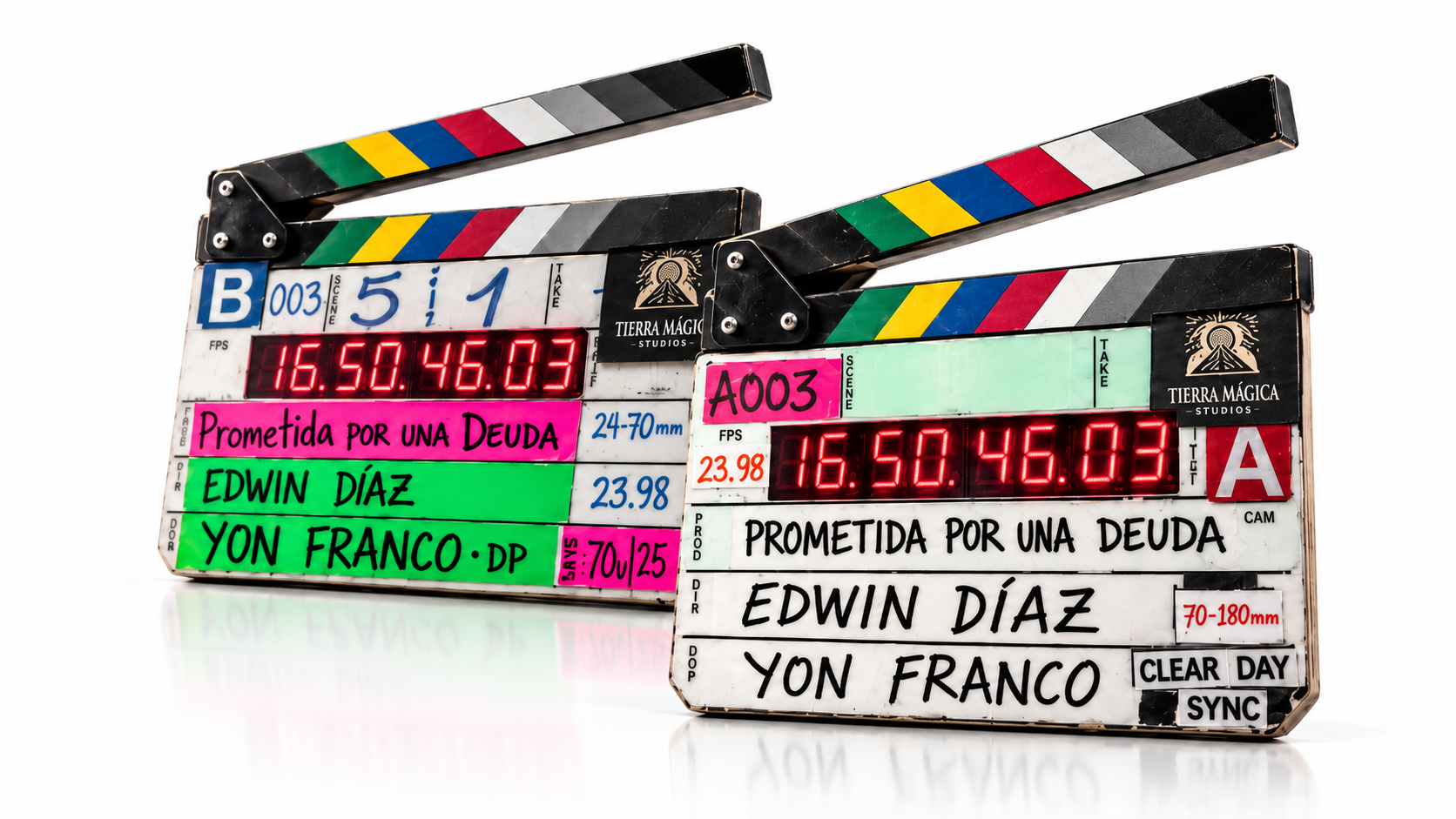 Claquetas de producción de Tierra Mágica Studios